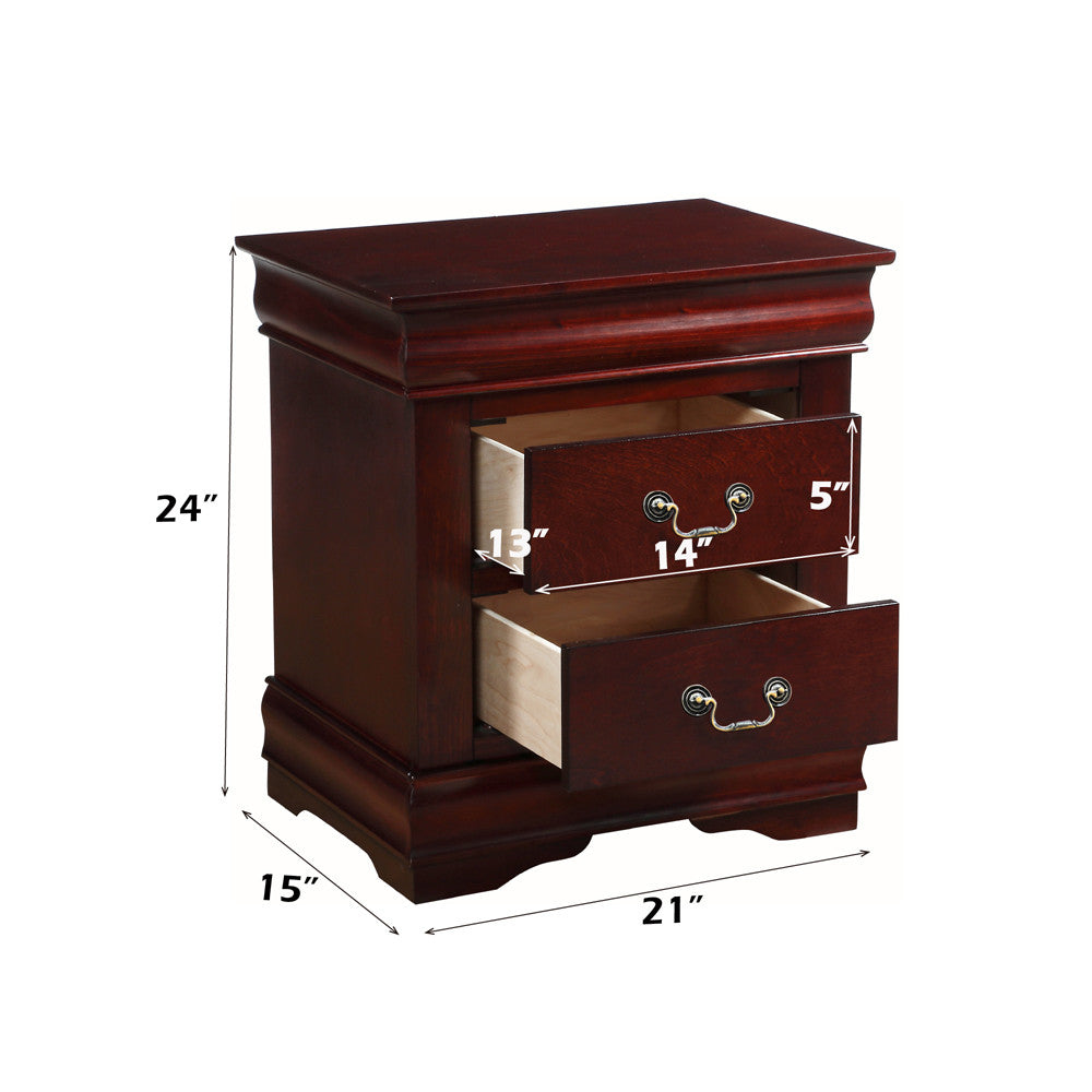 ACME 23753 Louis Philippe Nightstand, Cherry
