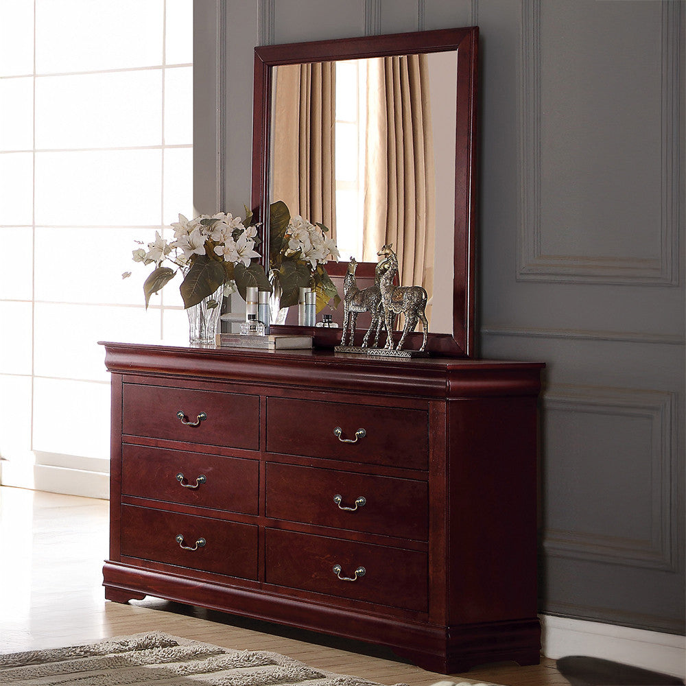 ACME 23754 Louis Philippe Mirror, Cherry