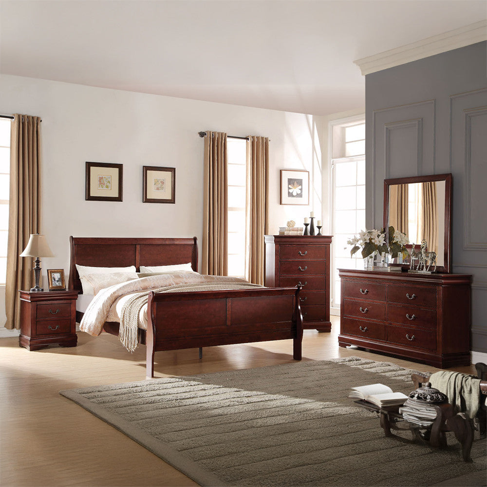 ACME 23754 Louis Philippe Mirror, Cherry