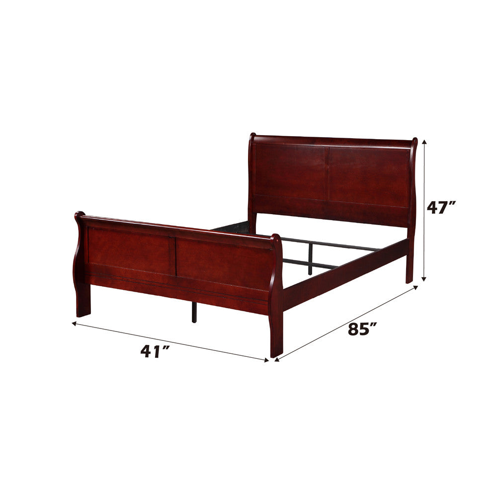ACME 23760T Louis Philippe Twin Bed, Cherry (1Set/2Ctn)