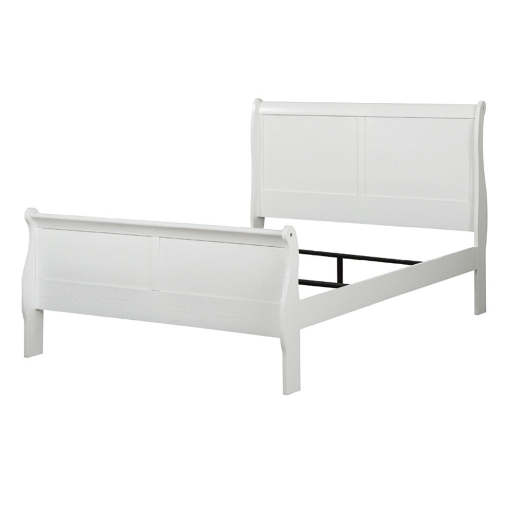 ACME 23827EK Louis Philippe Eastern King Bed, White (1Set/2Ctn)