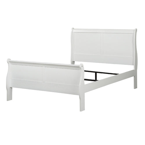 ACME 23827EK Louis Philippe Eastern King Bed, White (1Set/2Ctn)