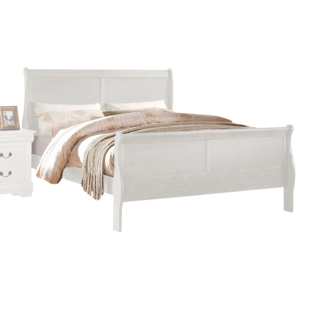 ACME 23827EK Louis Philippe Eastern King Bed, White (1Set/2Ctn)