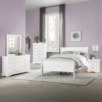 ACME 23830Q Louis Philippe Queen Bed, White (1Set/2Ctn)