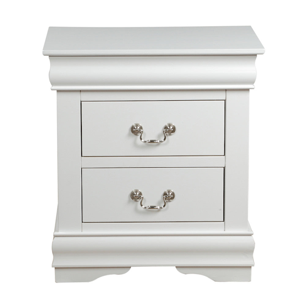 ACME 23833 Louis Philippe Nightstand, White