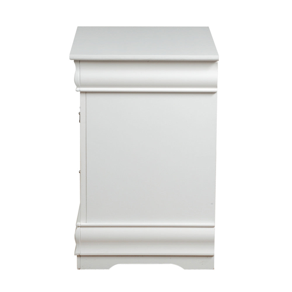 ACME 23833 Louis Philippe Nightstand, White