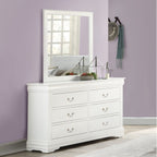 ACME 23834 Louis Philippe Mirror, White