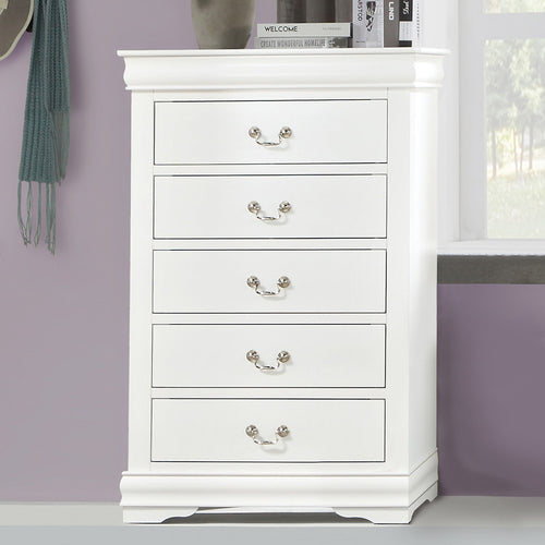 ACME 23836 Louis Philippe Chest, White