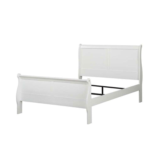 ACME 23840F Louis Philippe Full Bed, White (1Set/2Ctn)