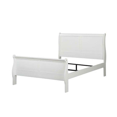 ACME 23840F Louis Philippe Full Bed, White (1Set/2Ctn)
