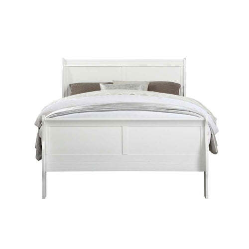 ACME 23840F Louis Philippe Full Bed, White (1Set/2Ctn)