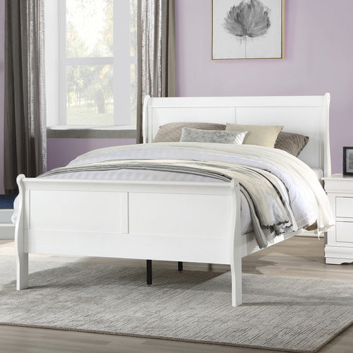 ACME 23845T Louis Philippe Twin Bed, White (1Set/2Ctn)