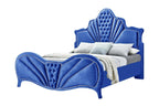 ACME 24217EK Dante Eastern King Bed, Blue Velvet