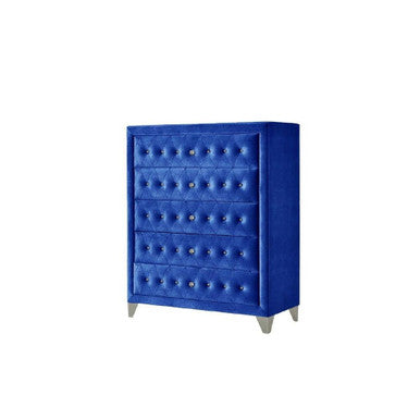 ACME 24226 Dante Chest, Blue Velvet