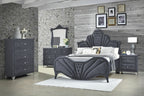 ACME 24227EK Dante Eastern King Bed, Gray Velvet