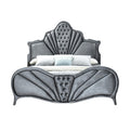 ACME 24230Q Dante Queen Bed, Gray Velvet