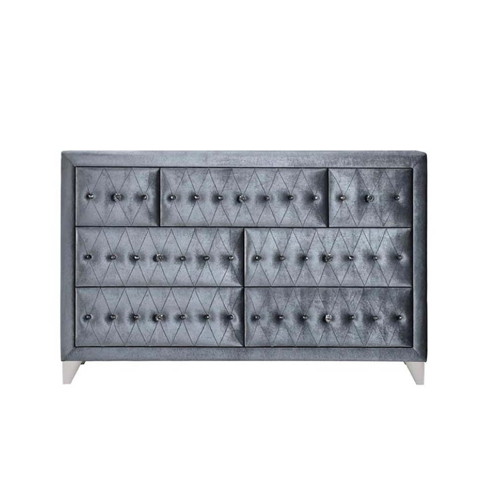 ACME 24235 Dante Dresser, Gray Velvet