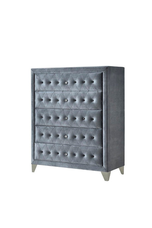 ACME 24236 Dante Chest, Gray Velvet