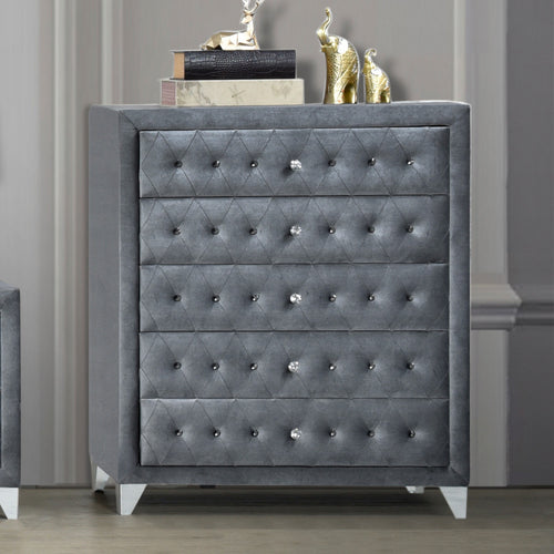 ACME 24236 Dante Chest, Gray Velvet