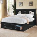 ACME 24387EK Louis Philippe Iii - Black Storage Eastern King Bed