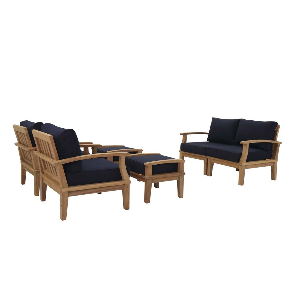 Modway EEI-1597 Marina 6 Piece Outdoor Patio Teak Set