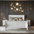 ACME 24497EK Louis Philippe III Eastern King Bed, White (1Set/2Ctn)