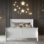 ACME 24497EK Louis Philippe III Eastern King Bed, White (1Set/2Ctn)