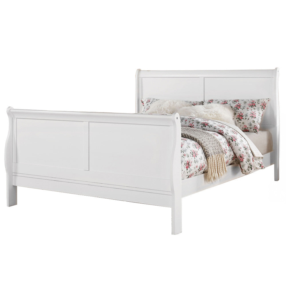 ACME 24500Q Louis Philippe III Queen Bed, White (1Set/2Ctn)