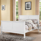 ACME 24500Q Louis Philippe III Queen Bed, White (1Set/2Ctn)