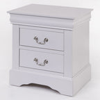 ACME 24503 Louis Philippe III Nightstand, White