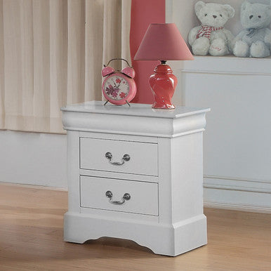 ACME 24503 Louis Philippe III Nightstand, White