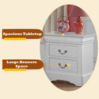 ACME 24503 Louis Philippe III Nightstand, White