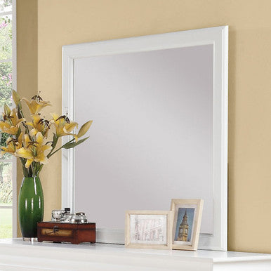 ACME 24504 Louis Philippe III Mirror, White