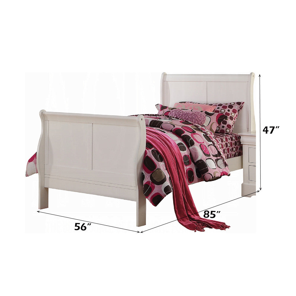 ACME 24510F Louis Philippe III Full Bed, White (1Set/2Ctn)