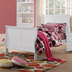 ACME 24515T Louis Philippe III Twin Bed, White (1Set/2Ctn)