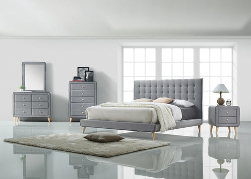 ACME 24525 Valda Dresser, Light Gray Fabric