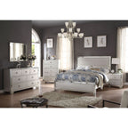 ACME 24840Q Voeville II Queen Bed, Platinum (1Set/3Ctn)  1