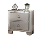 ACME 24843 Voeville II Nightstand, Platinum