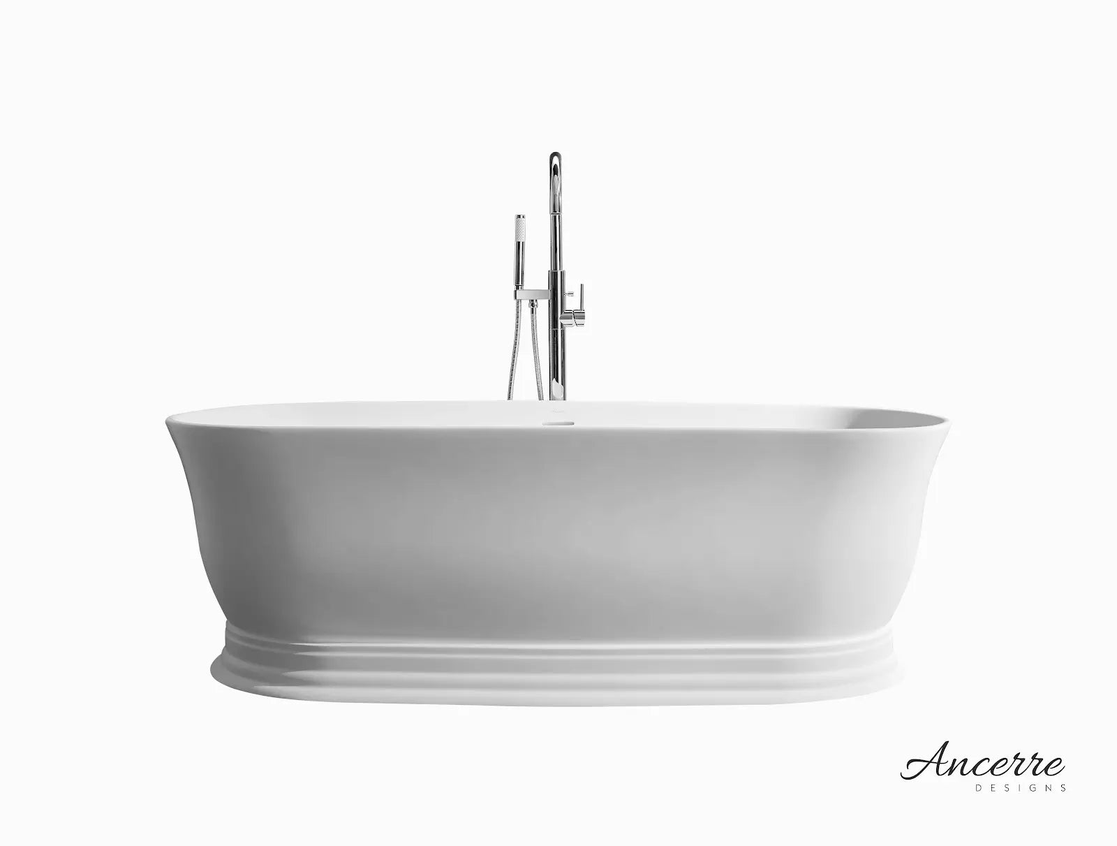 Heritage 70.9" B X 31.5" D Freestanding Solid Surface Bathtub