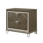ACME 25323 Skylar Nightstand, Dark Champagne