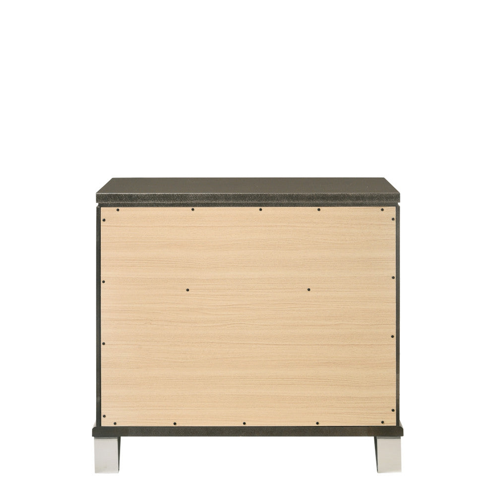 ACME 25323 Skylar Nightstand, Dark Champagne