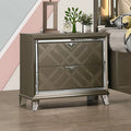ACME 25323 Skylar Nightstand, Dark Champagne