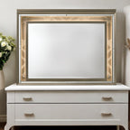 ACME 25324 Skylar Mirror with LED, LED & Dark Champagne