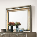 ACME 25324 Skylar Mirror with LED, LED & Dark Champagne