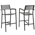 Modway EEI-1740 Maine Outdoor Patio Bar Stool Set of 2