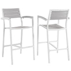 Modway EEI-1740 Maine Outdoor Patio Bar Stool Set of 2