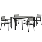 Modway EEI-1747 Maine 5 Piece Outdoor Patio Dining Set
