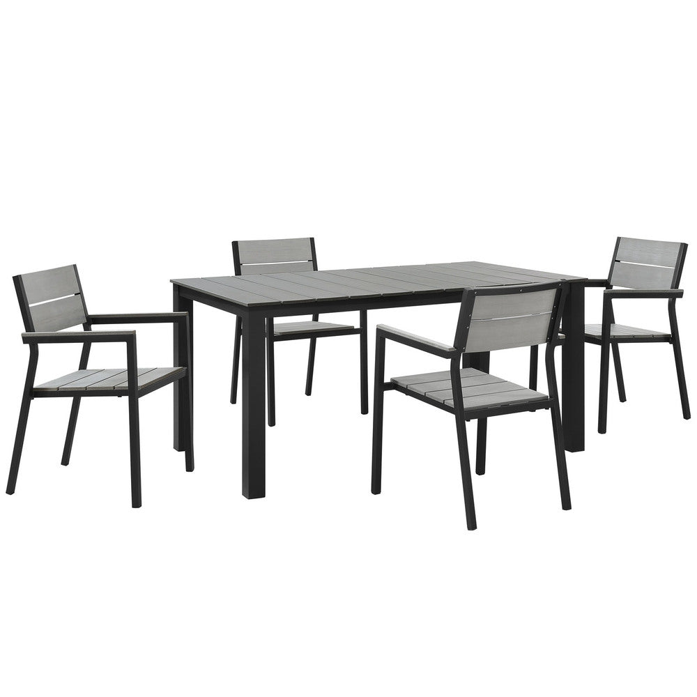 Modway EEI-1747 Maine 5 Piece Outdoor Patio Dining Set