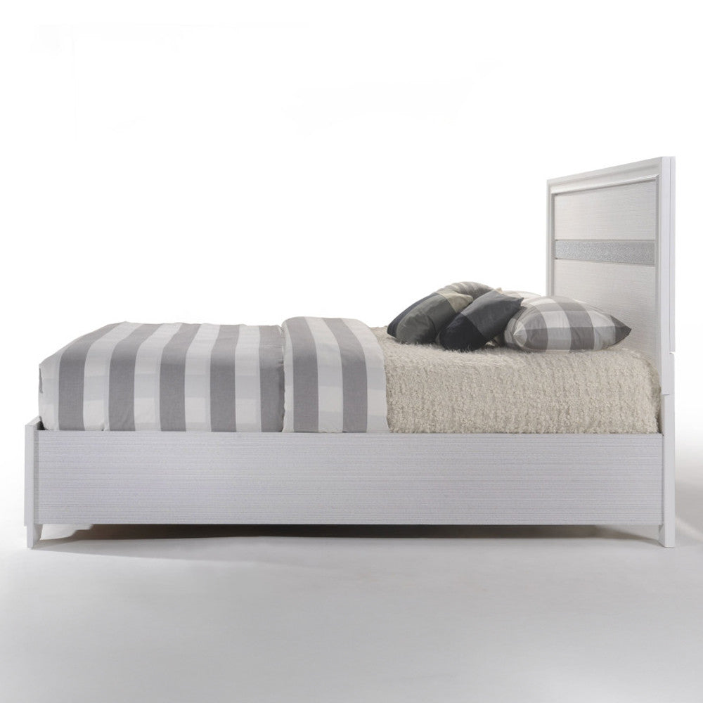 ACME 25767EK Naima Eastern King Bed with Storage, White (1Set/3Ctn)