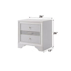 ACME 25773 Naima Nightstand, White